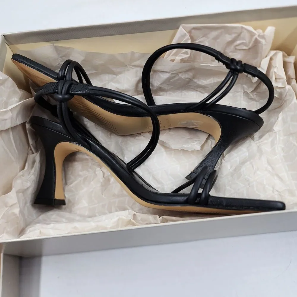Marc Fisher LTD. Davia Square Toe Sandals Women's 7.5 Black Slingback Strap~ - Picture 15 of 15